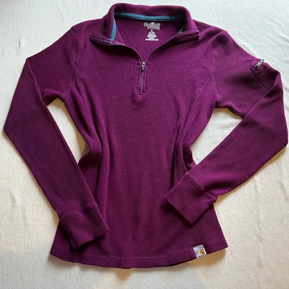 Carhartt Purple Quarter-Zip - Picture 2 of 5